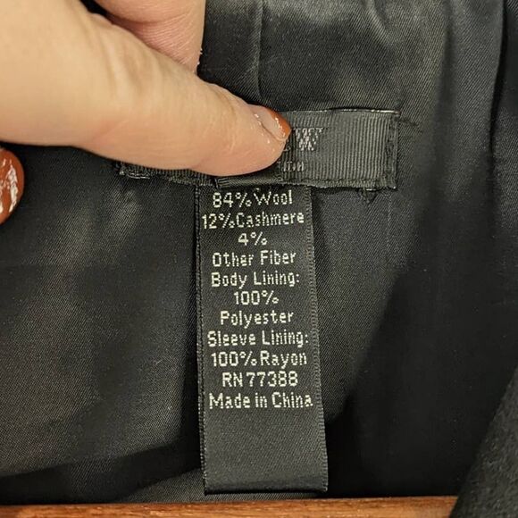 Women's J. Crew Black Blazer Wool Cashmere Blend - Picture 7 of 12